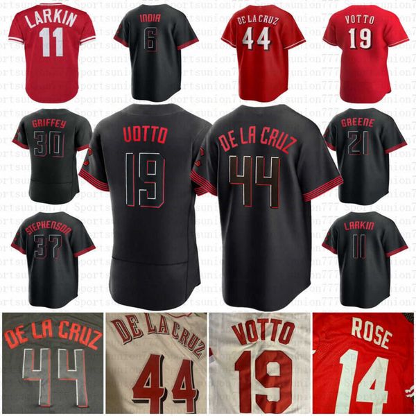 

44 elly de la cruz 19 joey votto jersey ken griffey jonathan india hunter greene johnny bench tyler stephenson jake fraley newman spencer st, Blue;black