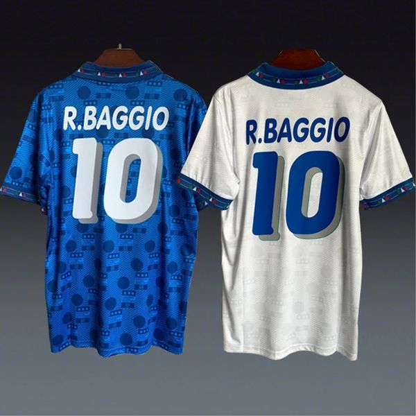

men's t-shirts 1994 r.baggio classic shirt soccer jersey 230824, White;black