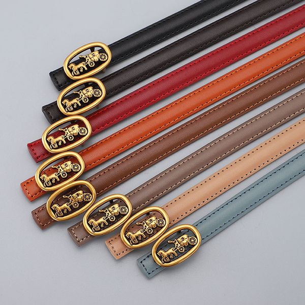 

waist chain belts women cow leather belt cowhide for waistband curving buckle slim jeans dress genuine 230825