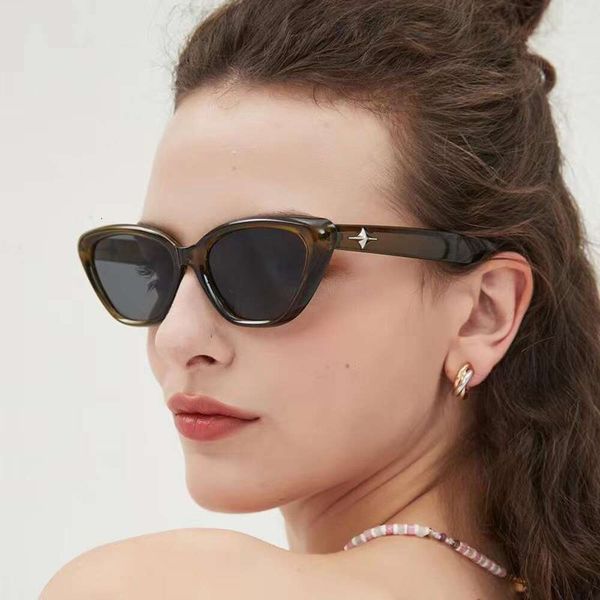 

item title feline sunglasses for women trendy high end ins babes street ps small frame, White;black