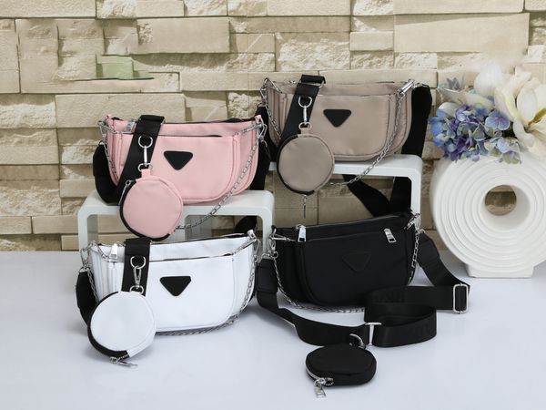 

fashion designer women bag luxury handbags prad chain shoulder bag cross body classic flap women purse nylon messenger bag crossbady bag