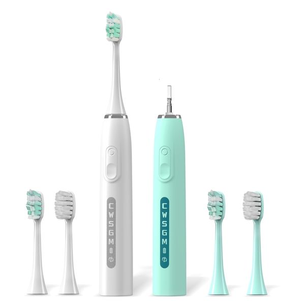 

toothbrush sfeel 15 modes smart sonic electric toothbrush timer usb type c rechargeable whitening ipx7 waterproof p4sa 230824