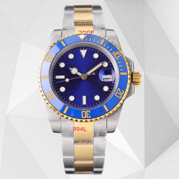 

mens/womens watch automatic mechanical 40mm watch 904l stainless steel blue black watches and sapphire glass super luminous wristwatches lux, Slivery;brown
