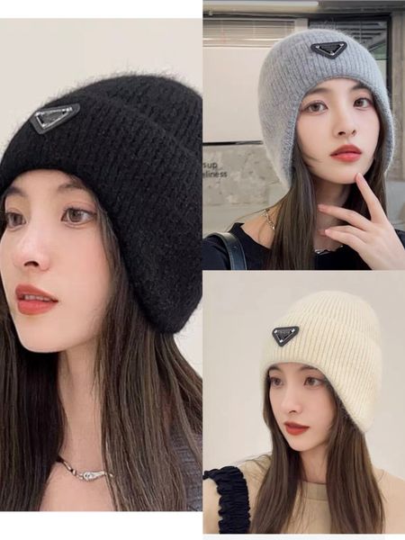

2023 winter new beautiful letter decoration knitwear ball hats trucker luxury designer hat american fashion truck cap casual baseball hats, Blue;gray