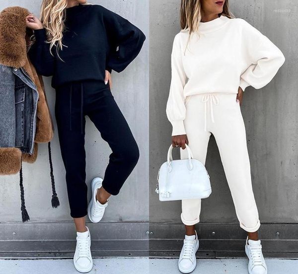 

women039s two piece pants women39s sportswear 2piece sweatshirt casual white streetwear fallwinter fleece sports sweater s1497026