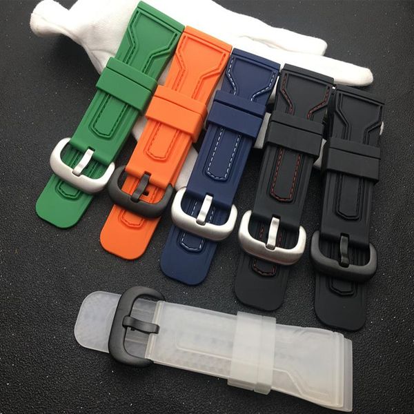 

28mm men watchbands for seven on friday strap silicone rubber watch accessories waterproof wrist band bracelet belt2779, Black;brown