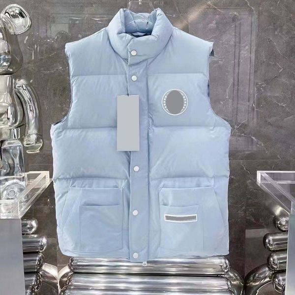 

2023pure original new ice chuan down vest winter men and women couples windproof warm down vest, Black;white