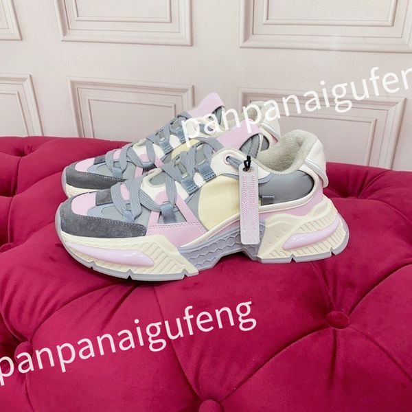 

2023 new luxury designer sports shoes casual shoes calfskin leather white blue letter overlay platfor low sports shoes training shoes sizes, Black