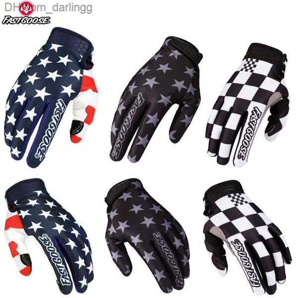 

fastgoose full finger air atv dh mx gp bmx air light mtb motorcycle motocross off road racing pro downhill cycling gloves q230825, Black