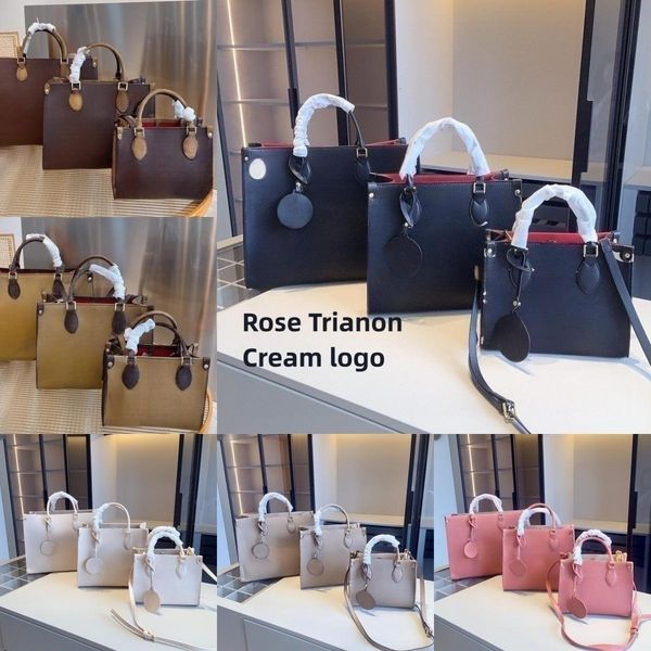 

mm gm l printed bag 5a designer handbags saddle bag 2pcs tote shopping bags women handbag with round coin purse monograms embroidered should