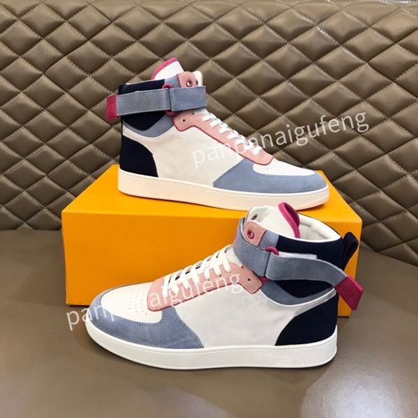 

new luxury designer casual shoes white black blue red lace up sports shoes, leather rubber soles training shoes flat sports shoes rd220901 s