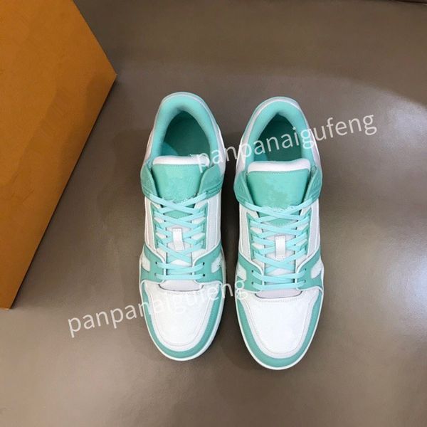 

2023 new women designer casual shoes white black pink blue green red calf leather lace-up sneaker rubber sole trainers flatplatform sneakers