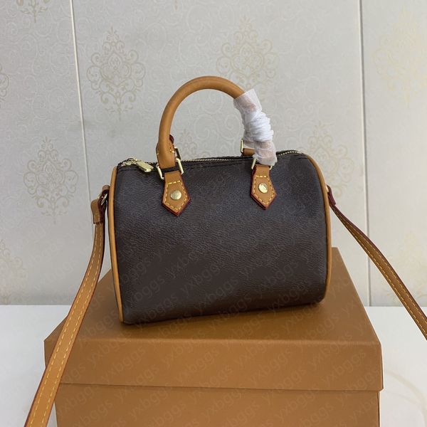 

2023 classic women shoulderbag handbag genuine leather pattern flowers square grid crossbody mono pillow totes clutch handbags coin purse wi