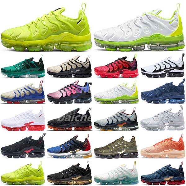 

2023 tn plus mens running shoes red to black pink spell tennis ball cherry fuchsia dream neon olive orange gradients zebra white men women s, White;red