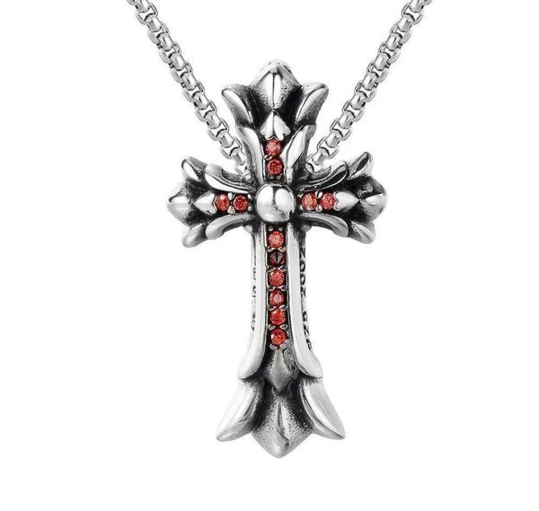 

sterling silver style american europe finger rings jewelry handmade designer crosses antique silver hip hop pendant for men2257272