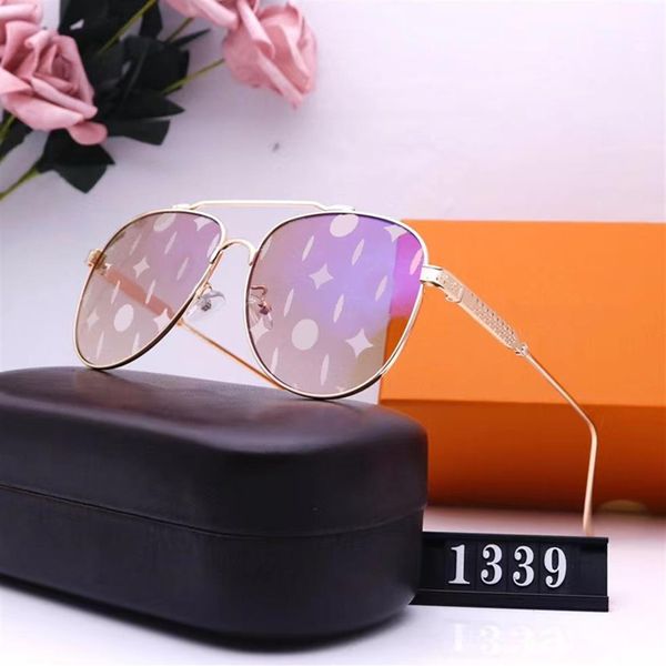 

designer men pilot sunglasses women full frame classic letters pattern oval casual fashion sun glasses luxury uv400 driving goggle267s, White;black
