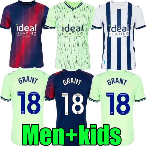 

23 24 west bromwich soccer jerseys molumby diangana dike brunt asante albion football shirt 2023 2024 home away third grant wallace phillips, Black;yellow