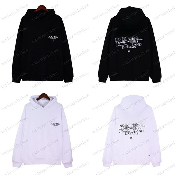 

loose mens designer hoodies long sleeve sweater pullover knits hooded sweaters men women hoodie knits sweatshirt, Black