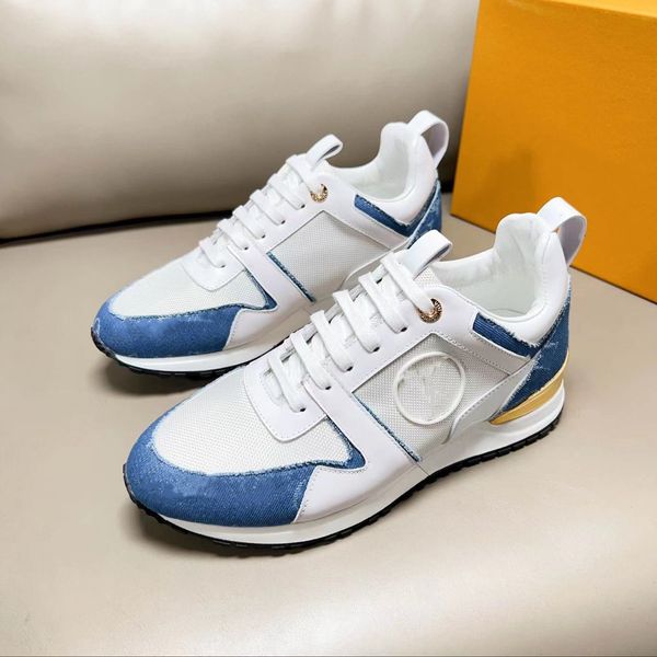 

run away sneakers designer sneakers fashion casual shoes retro splicing sneaker mesh mixed color trainers men women calf leather shoe 07, Black
