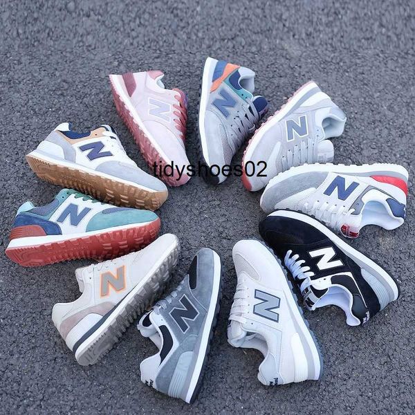 

new balances shoes 574 series classic casual jogging shoes for couples, Black
