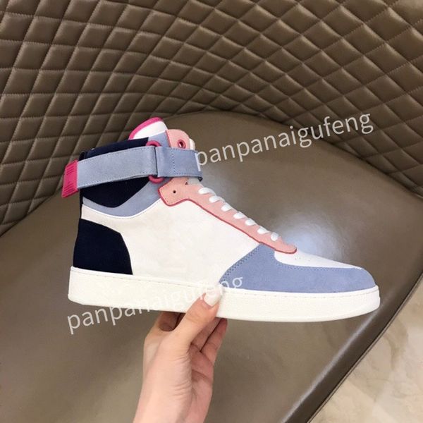 

2023 luxurys designer casual shoes white black blue red lace up sports shoes, leather rubber soles training shoes flat sports shoes rd220901