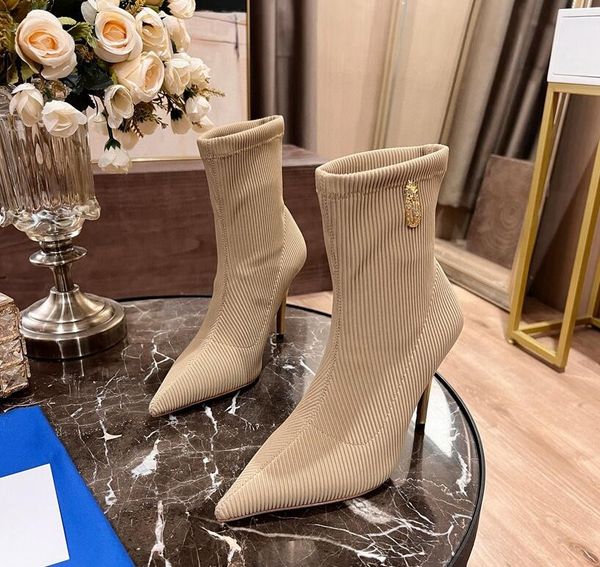 

latest women's boots fabric face thin high heel pointed women us11=eur42 formal casual banquet party work matching lace up cover size 3, Black