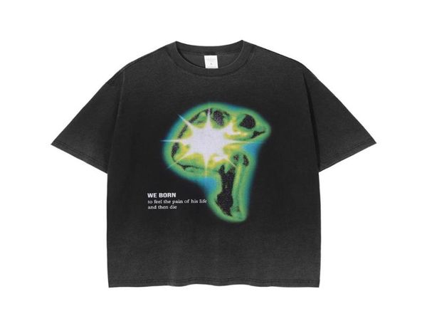 

men039s tshirts green gothic printing retro men streetwear oversized tee vintage clothes goth y2k summer casual cotton ts1579614, White;black