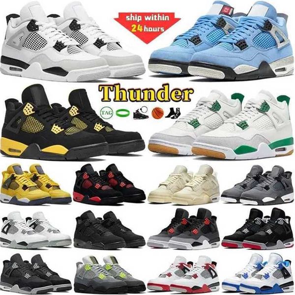 

jumpman 4 4s mens basketball shoes pine green thunder military black cat seafoam midnight navy university blue canyon purple sports sneakers