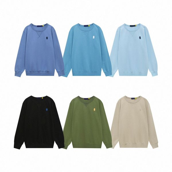 

ralph womens hoodies sweatshirts pony print letter hooded clothing casual designer for man s m  o9cp#, Black