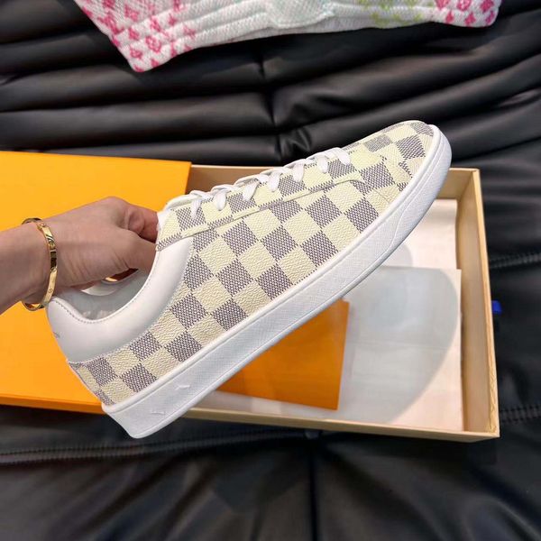 

luxembourg sneakers men letter embossing shoes designers causual shoe breathable perforated sports men jogging sneaker luxury revoli trainer, Red;white