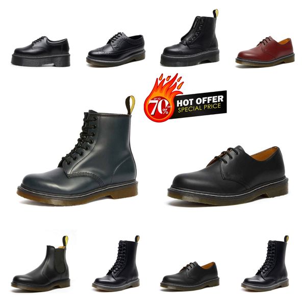 

designer boots short boots doc martens dr martins designer men women martenleather winter snow booties oxford bottom ankle shoes black boots