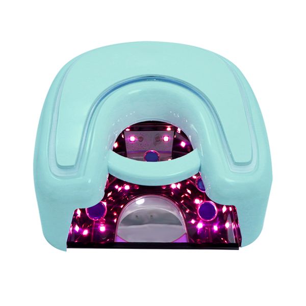 

nail dryers gradient blue 48w cordless uv led nail lamp 356nm 405nm manicure rechargeable battery nail dryer for curing gel polish lamp 2308