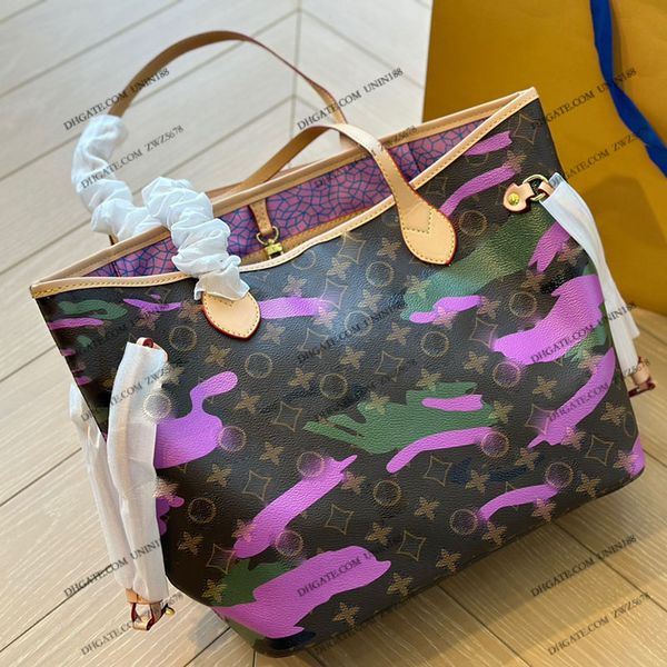 

23ss luxurys designers women upscale flower graffiti totes shopping bags nf leather handbag shouder crossbody bag ladies travel outdoors bag