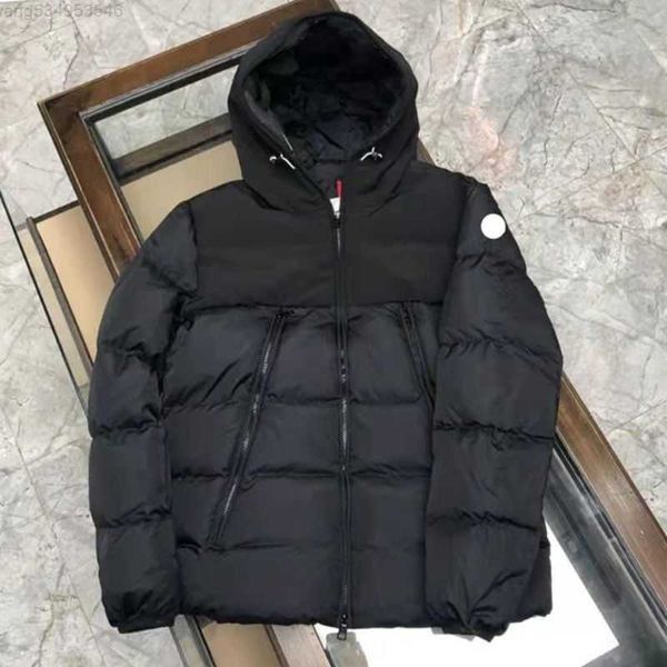 

designer mens down jackets embroidered badge womens hooded outerwear parkas winter warm ulsl, Black