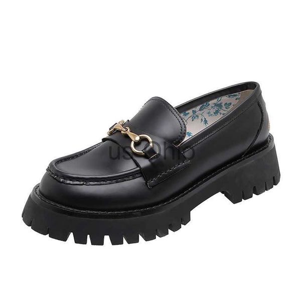 

dress shoes 2020 autumn horsebit loafer shoes net celebrity with bee small leather shoes platform women's shoes lj201112 j230825, Black