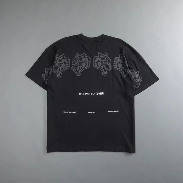 

women's tshirt darc sport wolves print summer 100% cotton tshirts rock hip hop men t shirt casual tees streetwear clothes 230824, White