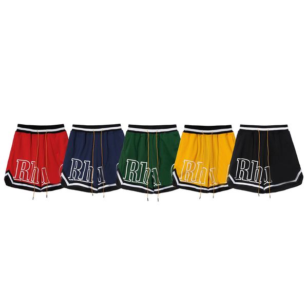 

designer summer casual fashion men and women shorts letter pattern loose breathable release shrink 5 point pants, White;black