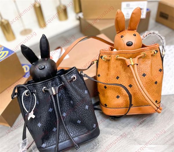 

designer mc bucket bag visetoss zoo series rabbit drawstring bags handbag women shoulder crossbody wallet hobo purses lady 5a messenger satc