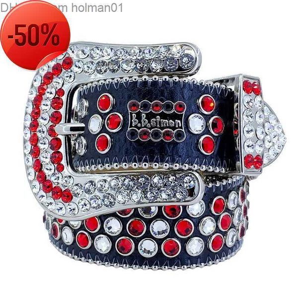

2023 designer belt bb simon belts for men women fashion shiny diamond belt holman01bbjj, Blue;gray
