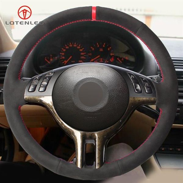 

black suede car steering wheel cover for bmw 3 series e46 2000-2006 5 series e39 2000-2003 e53 x5 2003 z3 e36 2000-2002331z