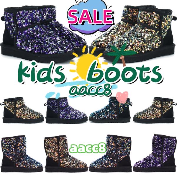 

kids boots australia children sequin winter boots short boots plush and comfortable girl baby toddler, Black