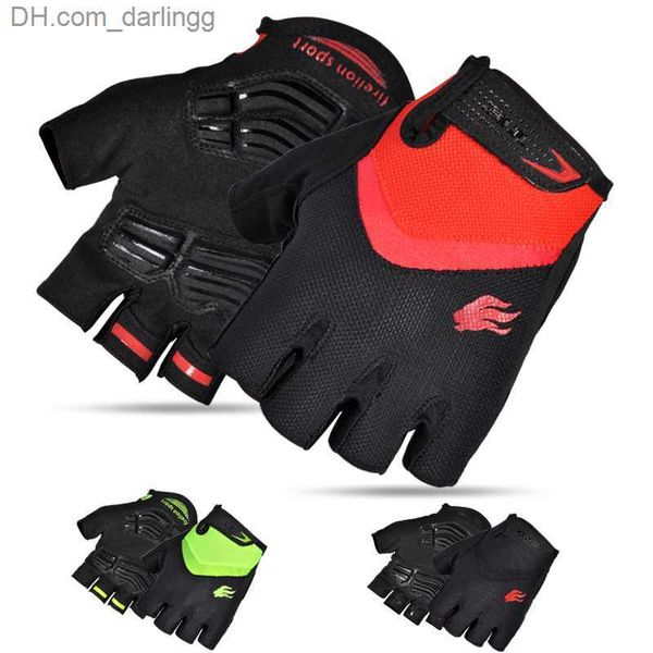 

firelion half finger cycling gloves sport mountain bike bicycle padded gloves breathable off road mtb gloves mittens q230825, Black