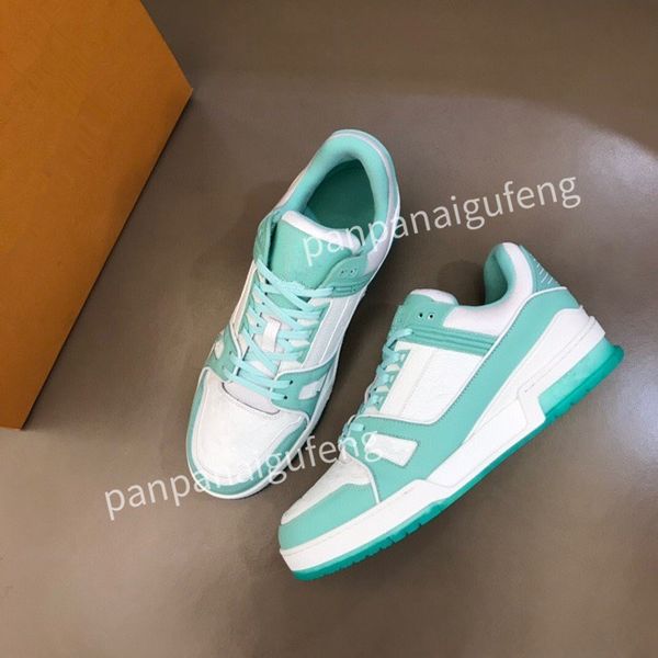

2023 women designer casual shoes white black pink blue green red calf leather lace-up sneaker rubber sole trainers flatplatform sneakers rd2