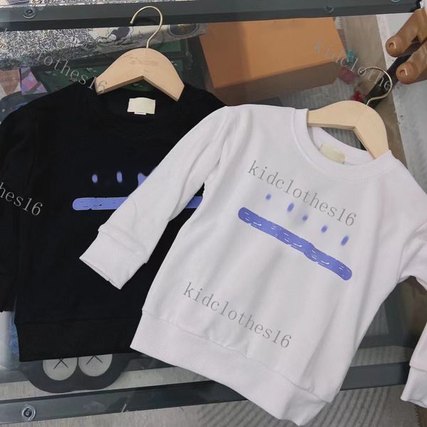 

luxuy children sweatshirts boy girl hoodies kids loose letters printed streetwear hiphop pullover children casual sweatshirt baby clothing, Black
