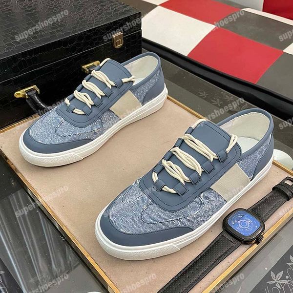 

men shoes brand designer shoe fashion sneakers canvas trainers slip-on sneaker breathable mesh trainer patchwork leather embroideries flower, Black