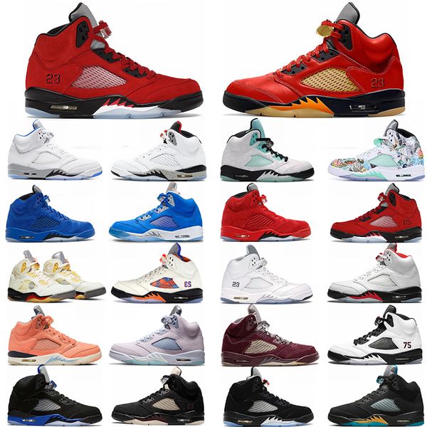 

2023 basketball shoes jumpman 5s unc racer blue oreo pinksicle what the men women 5 outdoor sports trainers sneakers 36-47
