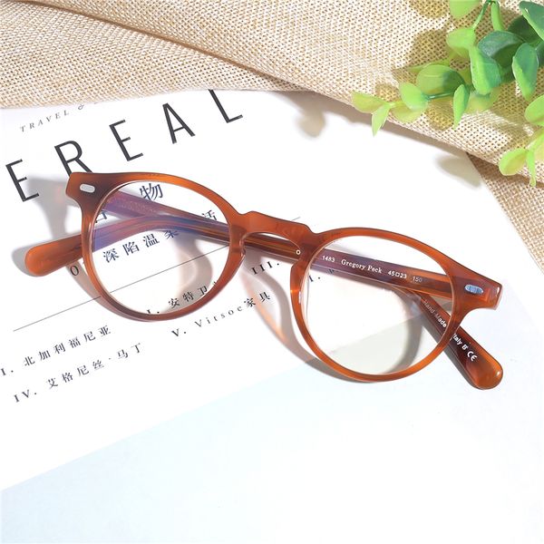 

sunglasses frames retro vintage glasses optical frame ov5186 oval eyeglass frame peck decoration spectacle myopia frame de grau 230824, Silver