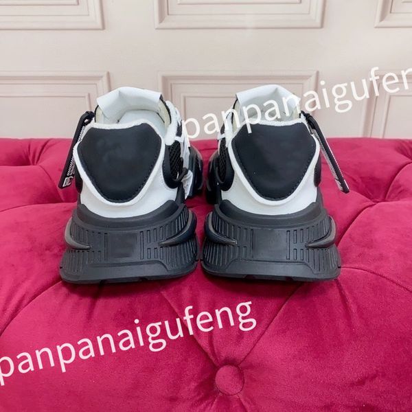 

2023 new designer sports shoes casual shoes calfskin leather white blue letter overlay platfor low sports shoes training shoes sizes 39-45 h, Black