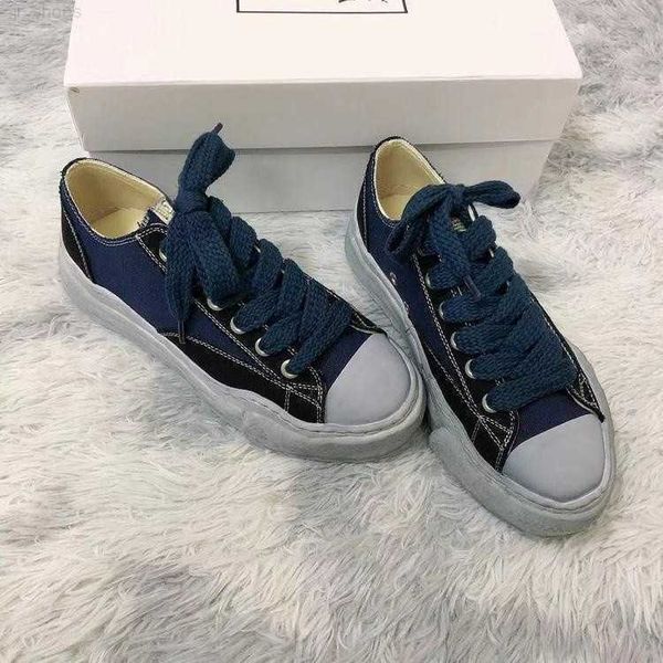 

maison mihara yasuhiro dissolved shoes men's mmy shoes women's low colored casual shoes, Black