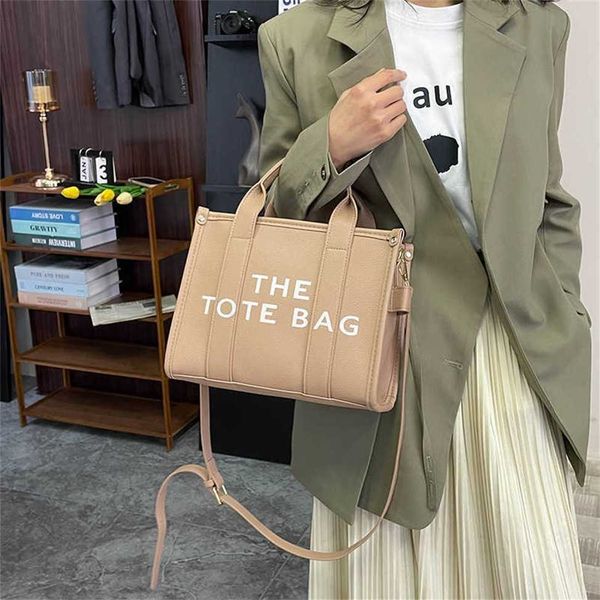 

women's bag 2023 new fashion trend stamping letter the tote bag tote bag one shoulder crossbody 70% designer outlet sale